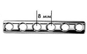 Пластина ФГУП ЦИТО Трубчатая под винты диам. 2,7 мм (с круглыми отверстиями)